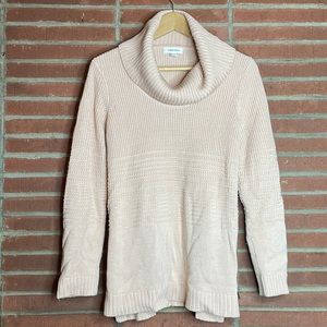 Calvin Klein cowl neck beige sweater - size medium